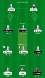 AMD vs NFCC Dream11 Team - 1